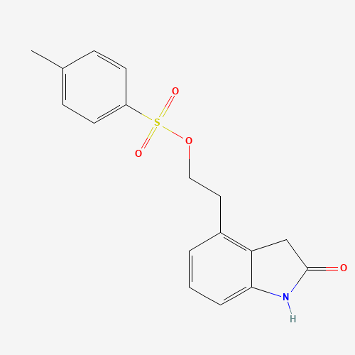 4-[2-[[(4-methylphenyl)sulfonyl]oxy]ethyl]-2-oxoindole
