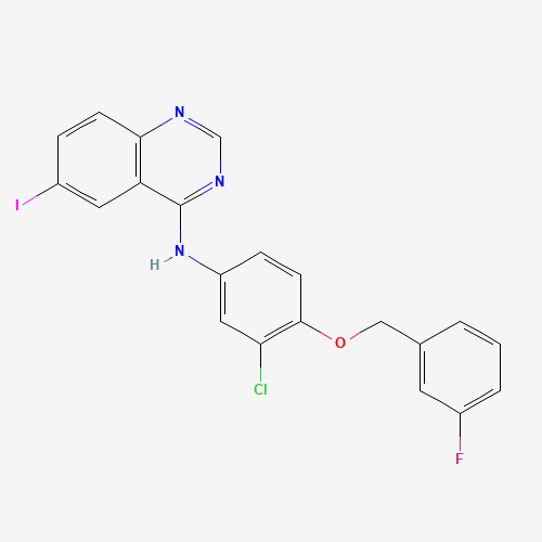 N-[3-Chloro-4-(3-fluorobenzyloxy)phenyl]-6-iodoquinazolin-4-amine