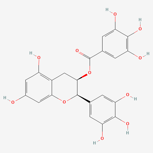 2R 3R -5 7-Dihydroxy-2- 3 4 5-trihydroxyphenyl chroman-3-yl 3 4 5-trihydroxybenzoate	989-51-5