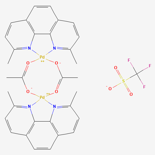Acetato(2,9-dimethyl-1,10-phenanthroline)palladium(II) dimer bis(trifluoromethanesulfonate) 959698-20-5