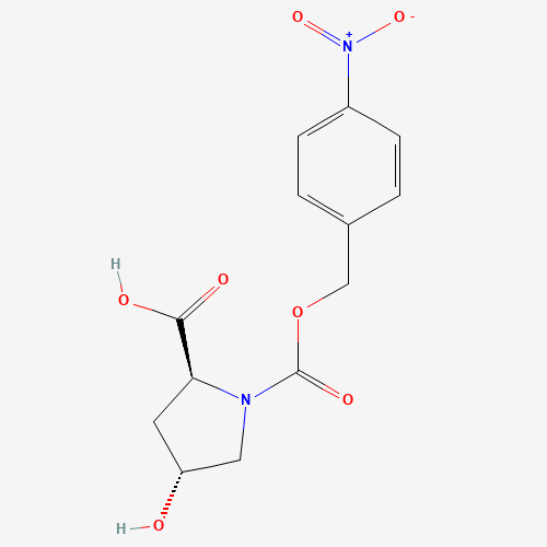 (2S,4R)-4-Hydroxy-1-(((4-nitrobenzyl)oxy)carbonyl)pyrrolidine-2-carboxylic acid 96034-57-0