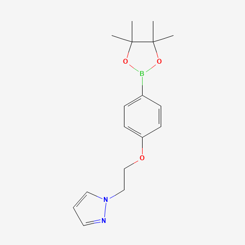 1-(2-(4-(4,4,5,5-Tetramethyl-1,3,2-dioxaborolan-2-yl)phenoxy)ethyl)-1H-pyrazole 957061-20-0